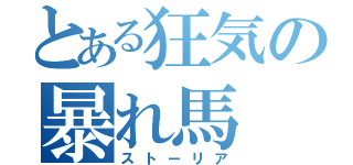 とある狂気の暴れ馬（ストーリア）