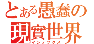 とある愚蠢の現實世界（インデックス）