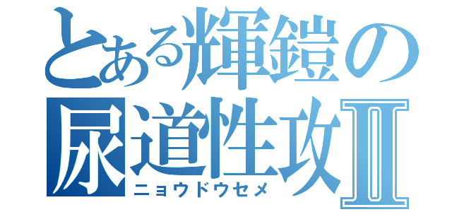 とある輝鎧の尿道性攻Ⅱ（ニョウドウセメ）