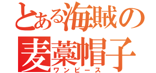 とある海賊の麦藁帽子（ワンピース）