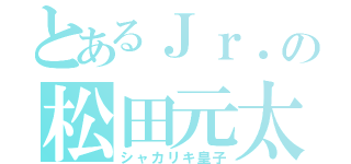 とあるＪｒ．の松田元太（シャカリキ皇子）