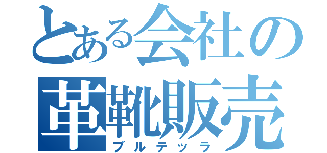 とある会社の革靴販売（ブルテッラ）