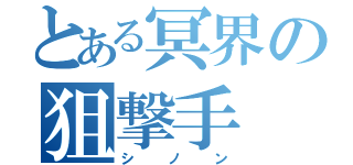 とある冥界の狙撃手（シノン）