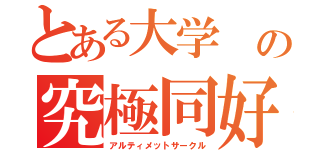 とある大学 の究極同好会（アルティメットサークル）