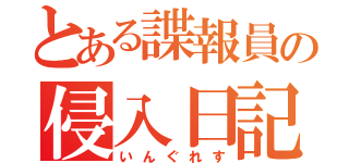 とある諜報員の侵入日記（いんぐれす）