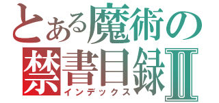 とある魔術の禁書目録Ⅱ（インデックス）