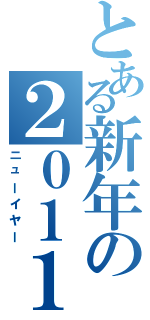 とある新年の２０１１（ニューイヤー）