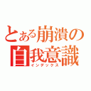 とある崩潰の自我意識（インデックス）