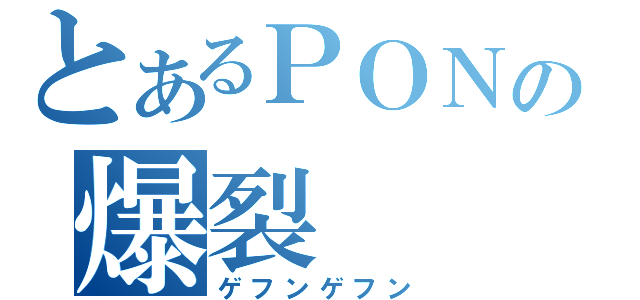 とあるＰＯＮの爆裂（ゲフンゲフン）