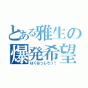 とある雅生の爆発希望（ばくはつしろっ！）