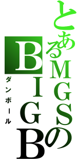 とあるＭＧＳのＢＩＧＢＯＳＳ（ダンボール）