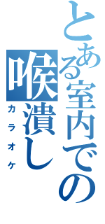 とある室内での喉潰し（カラオケ）