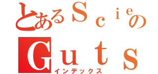 とあるＳｃｉｅｎｔｉｆｉｃのＧｕｔｓ（インデックス）