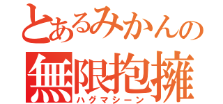 とあるみかんの無限抱擁（ハグマシーン）