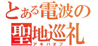 とある電波の聖地巡礼（アキバオフ）