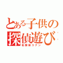 とある子供の探偵遊び（名探偵コナン）