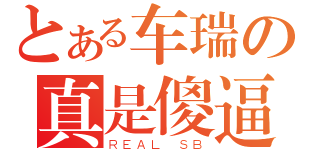 とある车瑞の真是傻逼（ＲＥＡＬ　ＳＢ）