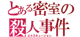 とある密室の殺人事件（エクスキューション）