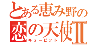 とある恵み野の恋の天使Ⅱ（キューピット）