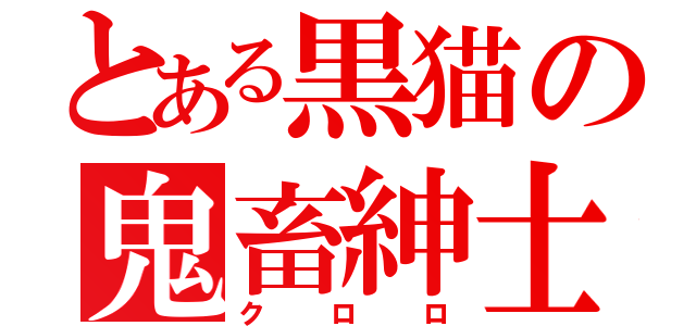 とある黒猫の鬼畜紳士（クロロ）