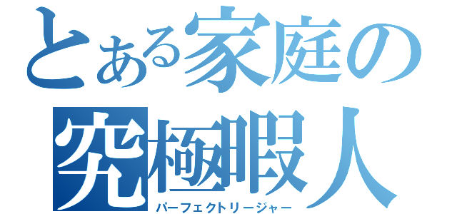 とある家庭の究極暇人（パーフェクトリージャー）