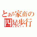 とある家畜の四足歩行（三池ゆうや）