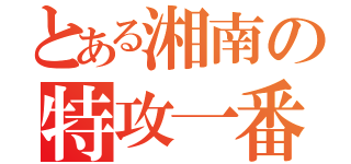 とある湘南の特攻一番鬼（）