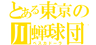 とある東京の川蝉球団（ペスカドーラ）