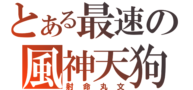 とある最速の風神天狗（射命丸文）