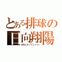 とある排球の日向翔陽（おれにもってこォォい）