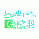 とある史上最強のＧ神之羽Ｆ（世界を支配する）