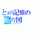 とある記憶の断片図（メモリスト）