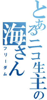 とあるニコ生主の海さん（フリーダム）