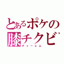 とあるポケの膝チクビ（チャーレム）