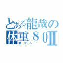 とある龍哉の体重８００キロⅡ（痩せろ〜）