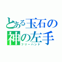 とある玉石の神の左手（フリーハンド）