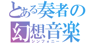 とある奏者の幻想音楽（シンフォニー）