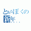 とあるぼくの新年（２０１４）