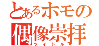 とあるホモの偶像崇拝（ツイドル）