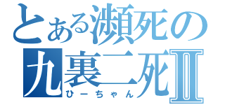 とある瀕死の九裏二死Ⅱ（ひーちゃん）