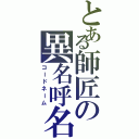 とある師匠の異名呼名（コードネーム）