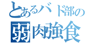 とあるバド部の弱肉強食（）