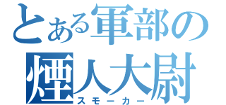 とある軍部の煙人大尉（スモーカー）