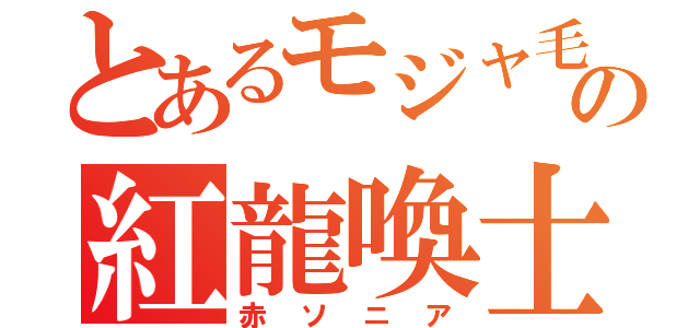 とあるモジャ毛の紅龍喚士（赤ソニア）