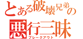 とある破壊兄弟の悪行三昧（ブレークアウト）