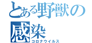 とある野獣の感染（コロナウイルス）