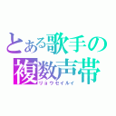 とある歌手の複数声帯（リョウセイルイ）