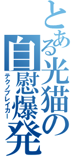 とある光猫の自慰爆発（テクノブレイカー）
