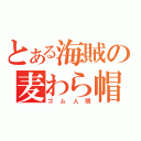 とある海賊の麦わら帽子（ゴム人間）