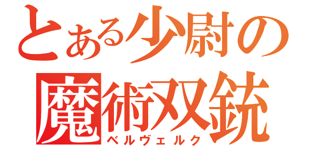 とある少尉の魔術双銃（ベルヴェルク）